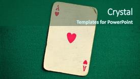  Presentation with eco green car - Beautiful slide set featuring antique card on green casino backdrop and a ocean colored foreground