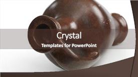  Presentation with ceramic - Presentation with ancient greek pottery - antique ceramic amphora isolated background and a tawny brown colored foreground