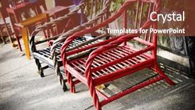  Presentation with chairs - Beautiful theme featuring antique chairs backdrop and a tawny brown colored foreground