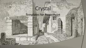  Presentation with history pompeii - Slide deck consisting of antique city of pompeii background and a light gray colored foreground