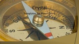  Presentation with compass map - Audience pleasing presentation design consisting of antique compass used by explorers backdrop and a coral colored foreground