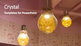  Presentation with light led - Amazing presentation theme having antique edison led light style backdrop and a tawny brown colored foreground