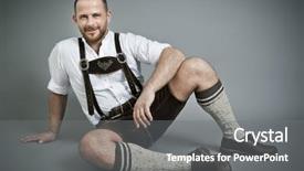  Presentation with free traditional - PPT theme consisting of antique free - image of a traditional bavarian background and a gray colored foreground