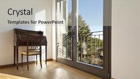  Presentation with interior design of classic white - Colorful presentation theme enhanced with antique furniture - beautiful apartment interior classic deck backdrop and a  colored foreground