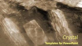  Presentation with ghost - Presentation design consisting of antique-ghost-town-underwater background and a tawny brown colored foreground