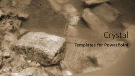  Presentation with ghost - PPT theme enhanced with antique-ghost-town-underwater background and a coral colored foreground