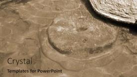  Presentation with ghost - Slides enhanced with antique-ghost-town-underwater background and a coral colored foreground