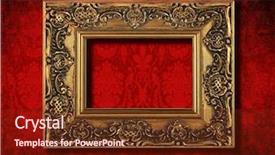  Presentation with gold border - Colorful theme enhanced with antique gold frame backdrop and a tawny brown colored foreground