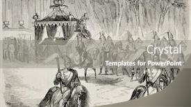  Presentation with journal - Cool new theme with antique-illustration-of-funerary-procession backdrop and a gray colored foreground