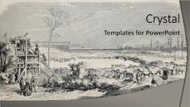  Presentation with horse racing - Cool new PPT theme with antique illustration of horse racing in montpellier france original from drawing of worms was published on l'illustration journal universel paris 1860 backdrop and a light gray colored foreground