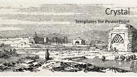  Presentation with persia - PPT layouts featuring antique illustration of marchakar persia background and a  colored foreground