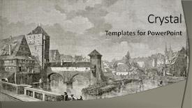  Presentation with max - Slides enhanced with antique illustration of max bridge background and a light gray colored foreground