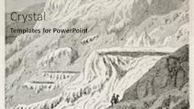  Presentation with eau - PPT theme enhanced with antique illustration of petrified waterfalls of hierapolis nowadays pamukkale turkey created by hubel published on l'eau by g tissandier hachette paris 1873 background and a light gray colored foreground