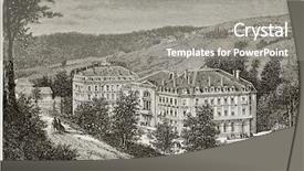  Presentation with antique france - Cool new presentation with vosges - antique illustration of thermes napoleon backdrop and a gray colored foreground