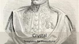  Presentation with antique - Presentation design with antique illustration shows bust of pierre simons belgian engineer of rail network original from bust designed by e delbarre was published on l'illustration journal universel paris 1860 background and a light gray colored foreground