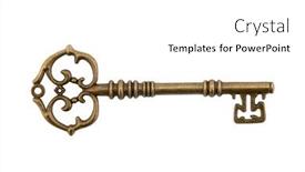 Presentation with antique - Colorful PPT layouts enhanced with antique-key-isolated-on-white backdrop and a white colored foreground