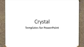  Presentation with photo album - PPT theme consisting of antique leather look photo album background and a white colored foreground