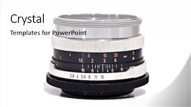  Presentation with lens - Audience pleasing presentation theme consisting of antique lens backdrop and a white colored foreground
