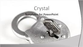  Presentation with lock key - PPT theme enhanced with antique lock and key background and a white colored foreground