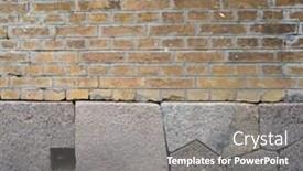  Presentation with 19th century - Presentation design consisting of antique-masonry-built background and a gray colored foreground