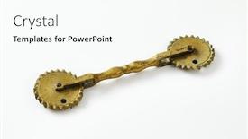  Presentation with pasta - Audience pleasing presentation design consisting of antique-pasta-and-pastry-cutter backdrop and a cool aqua colored foreground