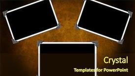  Presentation with photo album - Amazing slides having antique photo frames backdrop and a wine colored foreground