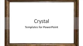  Presentation with antique picture frame - PPT theme having antique picture frame with clipping background and a white colored foreground