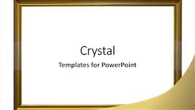  Presentation with antique picture frame - Audience pleasing theme consisting of antique picture frame with clipping backdrop and a white colored foreground