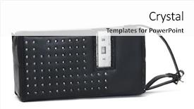  Presentation with radio - PPT theme with receptors - antique radio receptor background and a white colored foreground