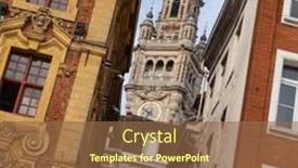  Presentation with antique france - Presentation with antique-renaissance-buildings background and a tawny brown colored foreground