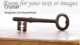  Presentation with world history - Beautiful presentation theme featuring antique skeleton key backdrop and a white colored foreground