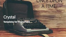  Presentation with vintage antique retro terrestrial globe - Audience pleasing PPT theme consisting of antique typewriter vintage typewriter machine backdrop and a dark gray colored foreground