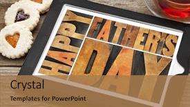  Presentation with digital printing - Cool new slide set with antique wood letterpress printing blocks backdrop and a coral colored foreground