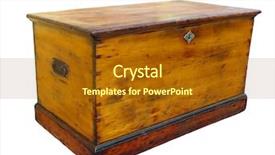  Presentation with antique - Beautiful presentation theme featuring antique wooden glory box with lock isolated with clipping path backdrop and a tawny brown colored foreground