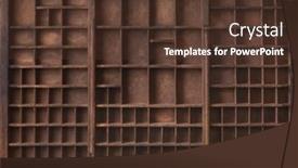  Presentation with antique wood furniture - Cool new slides with antique-wooden-printer-tray-perfect backdrop and a tawny brown colored foreground