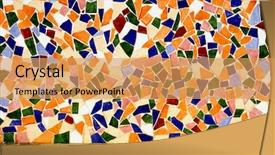  Presentation with bits - Presentation theme enhanced with antoni gaudi - wall made with an abstract background and a yellow colored foreground