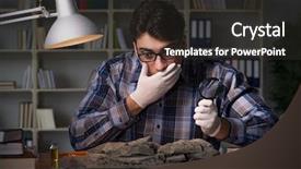  Presentation with harlem night - Amazing presentation design having antropology - archeologist working late night backdrop and a dark gray colored foreground