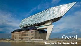  Presentation with last - Beautiful presentation theme featuring antwerp-belgium-may-27-2018 backdrop and a tawny brown colored foreground
