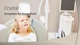  Presentation with waiting - Beautiful PPT theme featuring anxious-girl-as-a-patient backdrop and a lemonade colored foreground