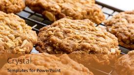  Presentation with anzac - Colorful PPT layouts enhanced with anzac-biscuits-cooling-on-rack backdrop and a gold colored foreground