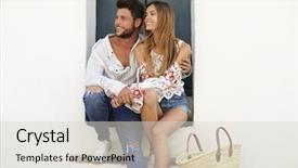  Presentation with ancient doorway - PPT layouts featuring aoll free - happy couple sitting background and a lemonade colored foreground