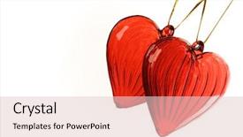  Presentation with white dove heart - Audience pleasing slides consisting of valentine's hearts on white backdrop and a  colored foreground