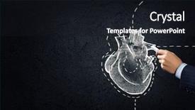  Presentation with human heart - Cool new slides with aorta - hand drawing human heart backdrop and a wine colored foreground