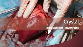  Presentation with medical heart - Colorful presentation enhanced with aorta - heart and medical tools backdrop and a red colored foreground