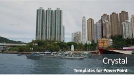  Presentation with typhoon - Audience pleasing PPT layouts consisting of ap-lei-chau-hong-kong backdrop and a gray colored foreground