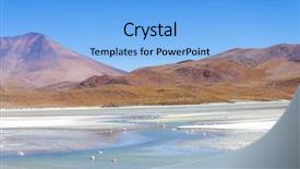  Presentation with bolivia tourism - Amazing presentation design having apa - bolivia antiplano - canapa lake backdrop and a light blue colored foreground