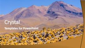  Presentation with bolivia tourism - Colorful slide set enhanced with apa - bolivia antiplano - shore backdrop and a coral colored foreground