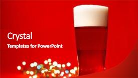  Presentation with ale - Beautiful presentation theme featuring apa - full glass of bear backdrop and a black colored foreground