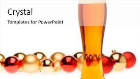  Presentation with ale - Beautiful slides featuring apa - full pilsner glass of pale backdrop and a white colored foreground