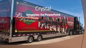  Presentation with clydesdale - Beautiful presentation theme featuring apache-junction-az-february-26 backdrop and a teal colored foreground